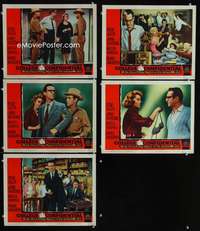 e471 COLLEGE CONFIDENTIAL 5 movie lobby cards '60 Mamie Van Doren
