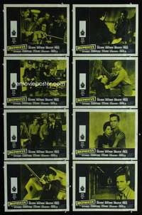 e053 CONVICTS 4 8 movie lobby cards '62 Ben Gazzara, Steiger, Reprieve!