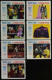 e232 COURT JESTER 7 movie lobby cards '55 Danny Kaye, Basil Rathbone