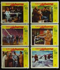 e354 DEADLY MANTIS 6 movie lobby cards '57 classic sci-fi thriller!