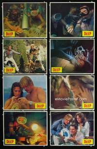e057 DEEP 8 movie lobby cards '77 Jacqueline Bisset, Nick Nolte