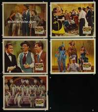 e475 DIAMOND HORSESHOE 5 movie lobby cards '45 Betty Grable, Haymes