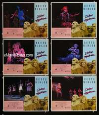 e358 DIVINE MADNESS 6 movie lobby cards '80 Bette Midler sings!