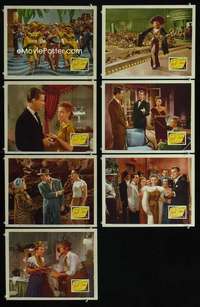 e235 DOLL FACE 7 movie lobby cards '45 Vivian Blaine, Carmen Miranda