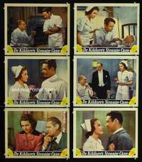 e362 DR KILDARE'S STRANGE CASE 6 movie lobby cards '40 Ayres, Barrymore
