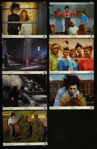 e237 EDWARD SCISSORHANDS 7 color 11x14 movie stills '90 Burton, Depp