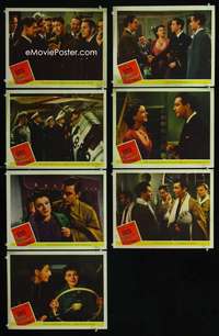 e240 FLIGHT COMMAND 7 movie lobby cards '40 Robert Taylor, Ruth Hussey