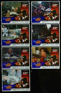 e241 FOOD OF THE GODS 7 movie lobby cards '76 great giant rat sci-fi!