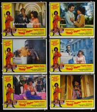 e367 FRIDAY FOSTER 6 movie lobby cards '76 Pam Grier, Yaphet Kotto