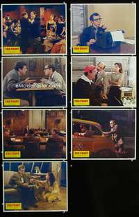 e243 FRONT 7 movie lobby cards '76 Woody Allen, Martin Ritt, blacklist!