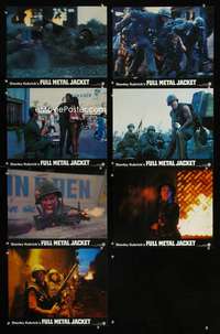 e244 FULL METAL JACKET 7 English movie lobby cards '87 Stanley Kubrick
