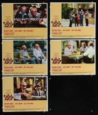 e486 GOING IN STYLE 5 movie lobby cards '79 George Burns, Art Carney