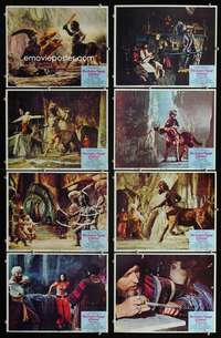e070 GOLDEN VOYAGE OF SINBAD 8 movie lobby cards '73 Ray Harryhausen