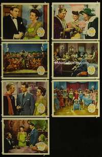 e249 GREENWICH VILLAGE 7 movie lobby cards '44 sexy Carmen Miranda!