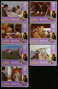 e254 HOPSCOTCH 7 movie lobby cards '80 Walter Matthau, Glenda Jackson