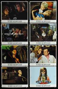 e086 HOUSE THAT DRIPPED BLOOD 8 movie lobby cards '71 Christopher Lee