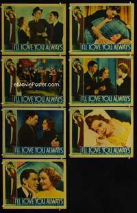 e258 I'LL LOVE YOU ALWAYS 7 movie lobby cards '35 Nancy Carroll, Murphy