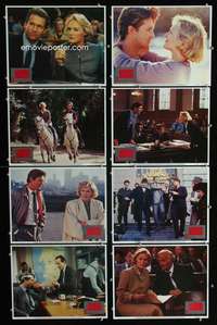 e091 JAGGED EDGE 8 movie lobby cards '85 Glenn Close, Jeff Bridges