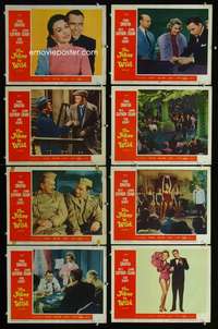 e094 JOKER IS WILD 8 movie lobby cards '57 Frank Sinatra, Mitzi Gaynor
