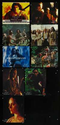 e103 LAST OF THE MOHICANS 8 commercial movie lobby cards '92 Day Lewis