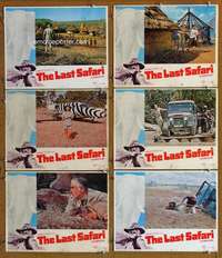 e389 LAST SAFARI 6 int'l movie lobby cards '67 Granger in Africa!