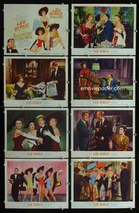 e104 LES GIRLS 8 movie lobby cards '57 Cukor, Gene Kelly, Mitzi Gaynor