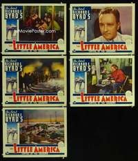 e501 LITTLE AMERICA 5 movie lobby cards '35 Admiral Richard E Byrd