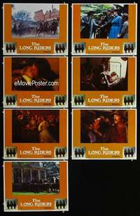 e272 LONG RIDERS 7 movie lobby cards '80 Walter Hill, Carradines!