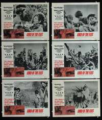 e391 LORD OF THE FLIES 6 movie lobby cards '63 William Golding classic!
