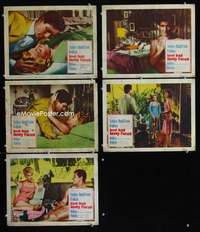 e505 LOVE HAS MANY FACES 5 movie lobby cards '65 Lana Turner, Robertson