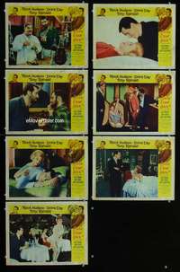 e273 LOVER COME BACK 7 movie lobby cards '62 Rock Hudson, Doris Day