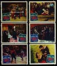 e392 LOVES OF CARMEN 6 movie lobby cards '48 Rita Hayworth, Glenn Ford