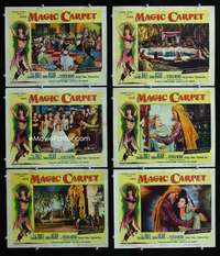 e394 MAGIC CARPET 6 movie lobby cards '51 Arabian Princess Lucille Ball!