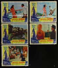 e508 MILLION EYES OF SU-MURU 5 movie lobby cards '67 sexy Shirley Eaton!