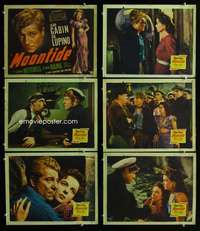 e398 MOONTIDE 6 movie lobby cards '42 Ida Lupino, Gabin, Fritz Lang