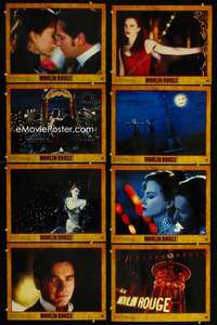 e126 MOULIN ROUGE 8 movie lobby cards '01 Nicole Kidman, McGregor