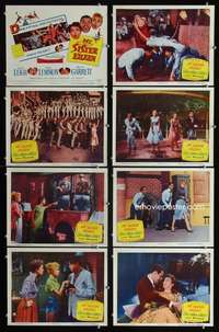 e130 MY SISTER EILEEN 8 movie lobby cards '55 Janet Leigh, Lemmon