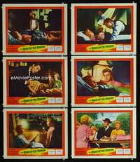 e401 NIGHT OF THE HUNTER 6 movie lobby cards '55 Robert Mitchum, Winters