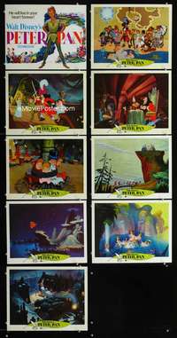e029 PETER PAN 9 movie lobby cards R76 Walt Disney classic!