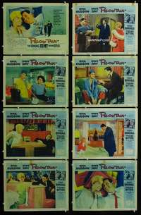 e146 PILLOW TALK 8 movie lobby cards '59 Rock Hudson & Doris Day!