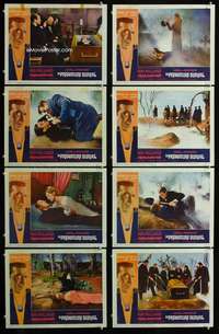 e151 PREMATURE BURIAL 8 movie lobby cards '62 Edgar Allan Poe, Corman