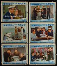 e413 PRIDE OF THE NAVY 6 movie lobby cards '39 Dunn, Rochelle Hudson