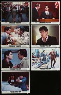 e291 PRINCE OF THE CITY 7 movie lobby cards '81 Treat Williams, Orbach