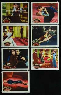 e293 QUEEN BEE 7 movie lobby cards '55 Joan Crawford, Barry Sullivan