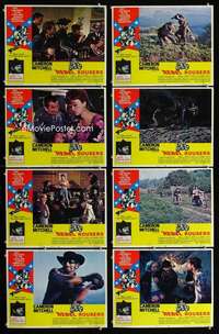 e157 REBEL ROUSERS 8 movie lobby cards '70 bikers, Jack Nicholson