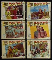 e416 RIDING HIGH 6 movie lobby cards '43 Dorothy Lamour, Dick Powell