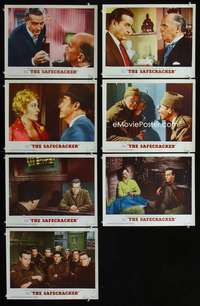 e299 SAFECRACKER 7 movie lobby cards '58 Ray Milland, Barry Jones