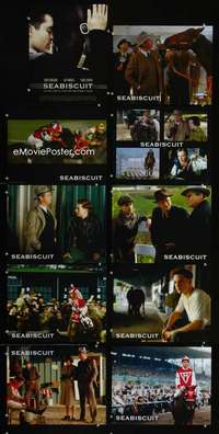 e014 SEABISCUIT 10 movie lobby cards '03 Tobey McGuire, Bridges