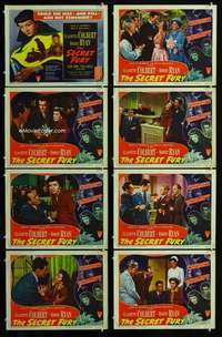 e167 SECRET FURY 8 movie lobby cards '50 Claudette Colbert, Robert Ryan
