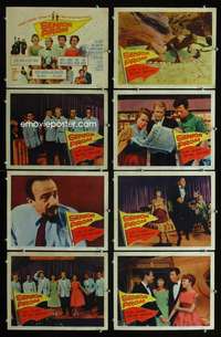 e168 SENIOR PROM 8 movie lobby cards '58 Louis Prima, Tom Laughlin